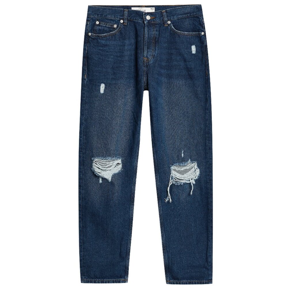 New! Topman Blue Jeans 30x32 Mikey Original Fit Straight Leg
